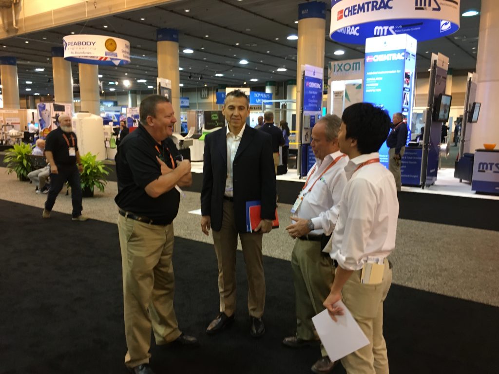 WEFTEC Talking with Customers